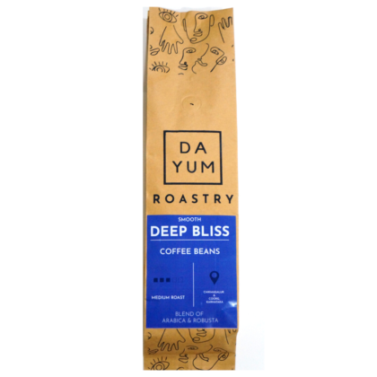 Dayum | Deep Bliss (Medium Roasted) Coffee Beans | Fine Blend of Arabica & Robusta Coffee Beans | 400gm